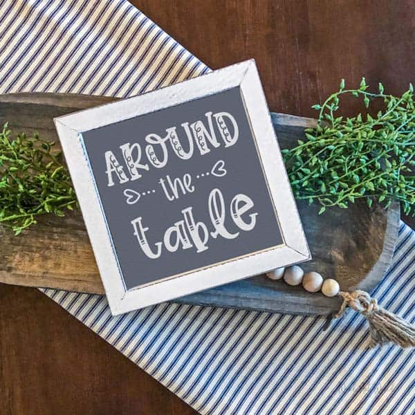 Around the table mockup
