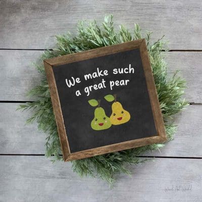 we make such a great pear