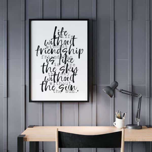 Without friendship mockup