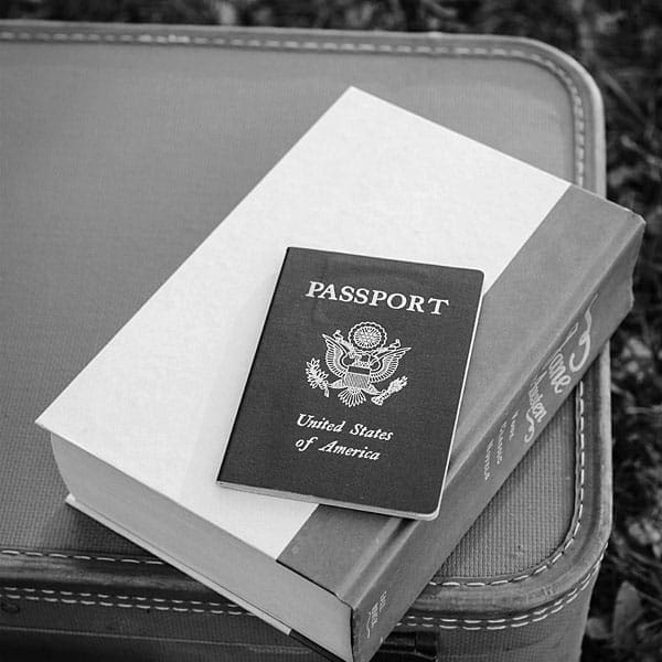 Passport and luggage