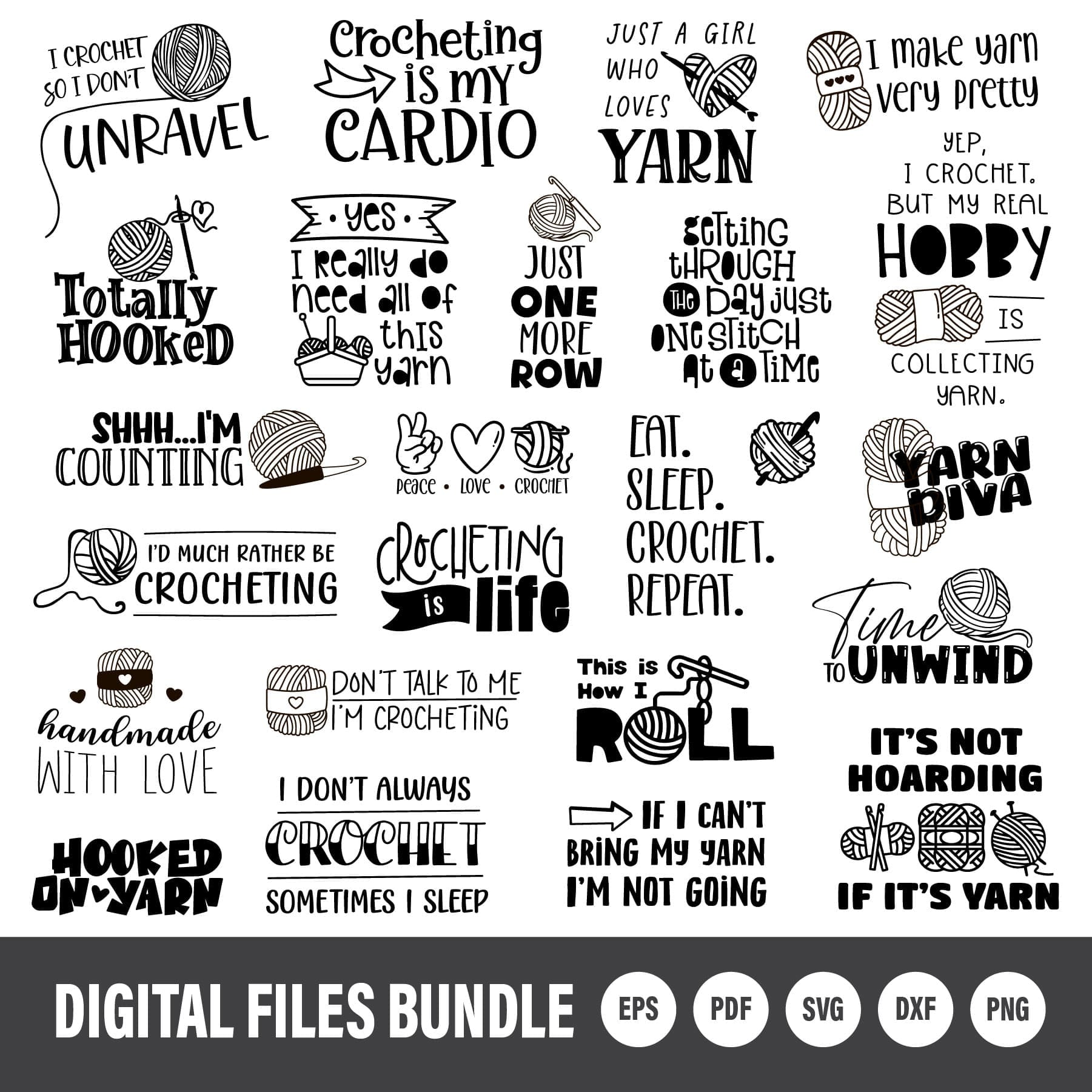 waw_Crocheting_Vol 1_Preview CROCHET WORD ART SET