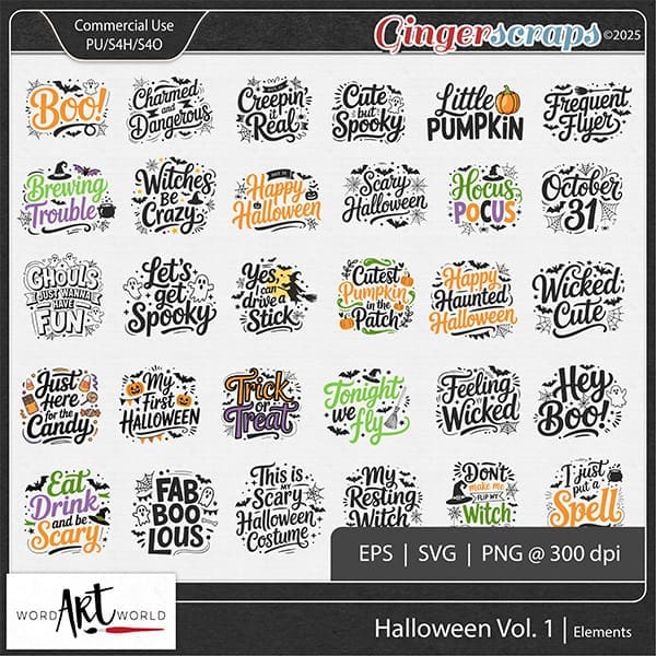 waw_Halloween_Vol 1_CU Halloween Vol 1 Quotes SVG Set CU OK